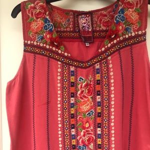 Johnny Was sleeveless cotton dress